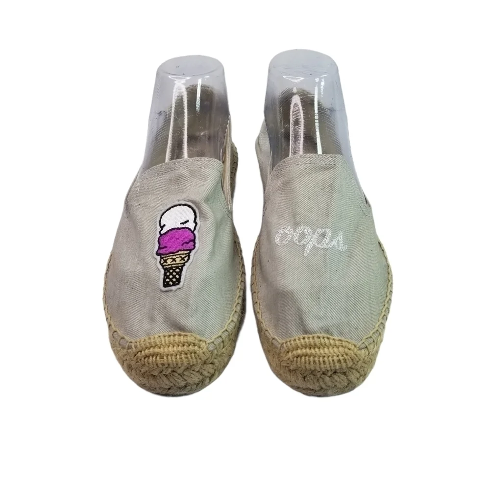 Soludos ice cream scoop espadrille flats 9.5